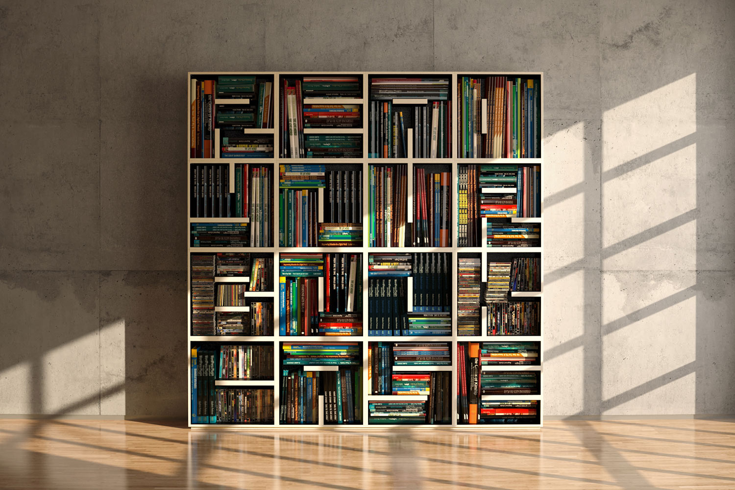 Дизайнерский шкаф для книг