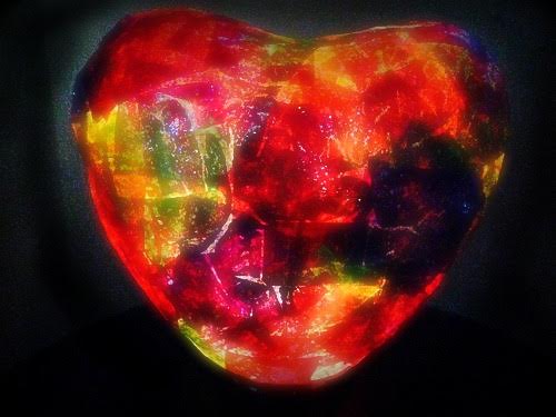 DIY Heart Craft Tissue Paper Night Light