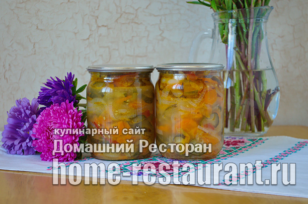 «Московский» салат на зиму из овощей фото_10