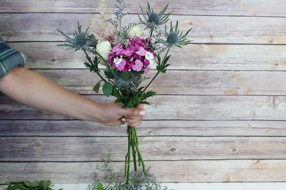 how to make a wildflower bouquet - first bunch 1000