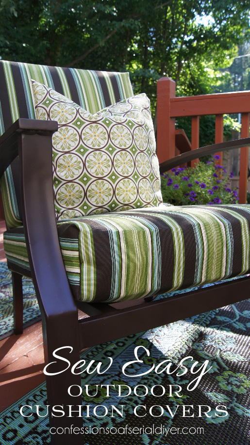 Sew Easy Outdoor Cushion Cover Tutorial