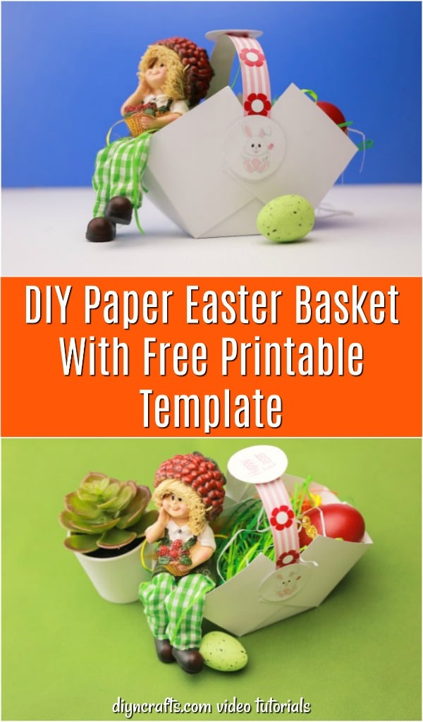 DIY Paper Easter Basket With Free Printable Template