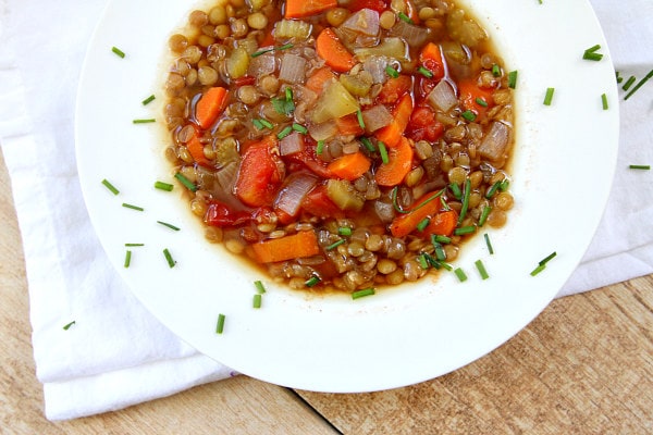 Bowl of Easy Lentil Soup