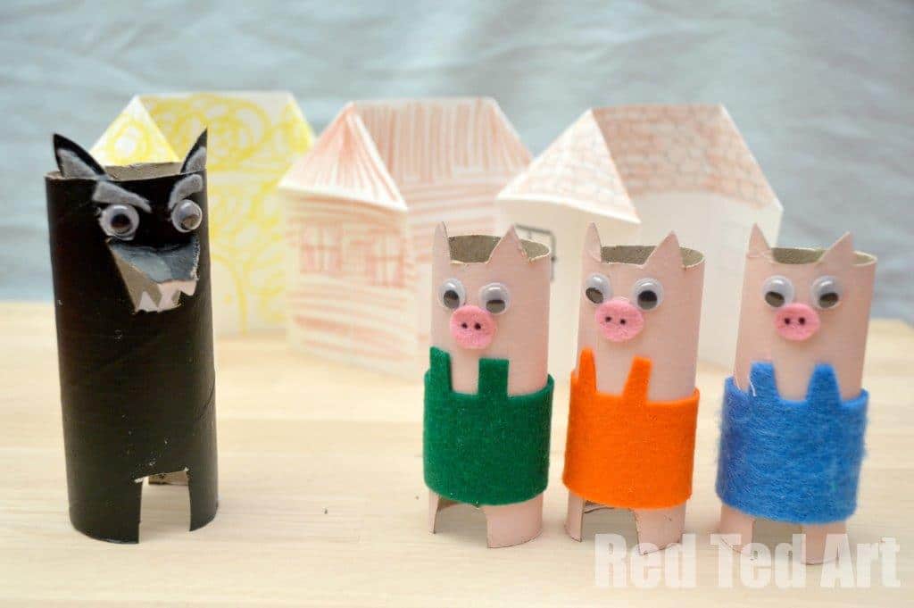 Three Little Pigs TP Roll Craft